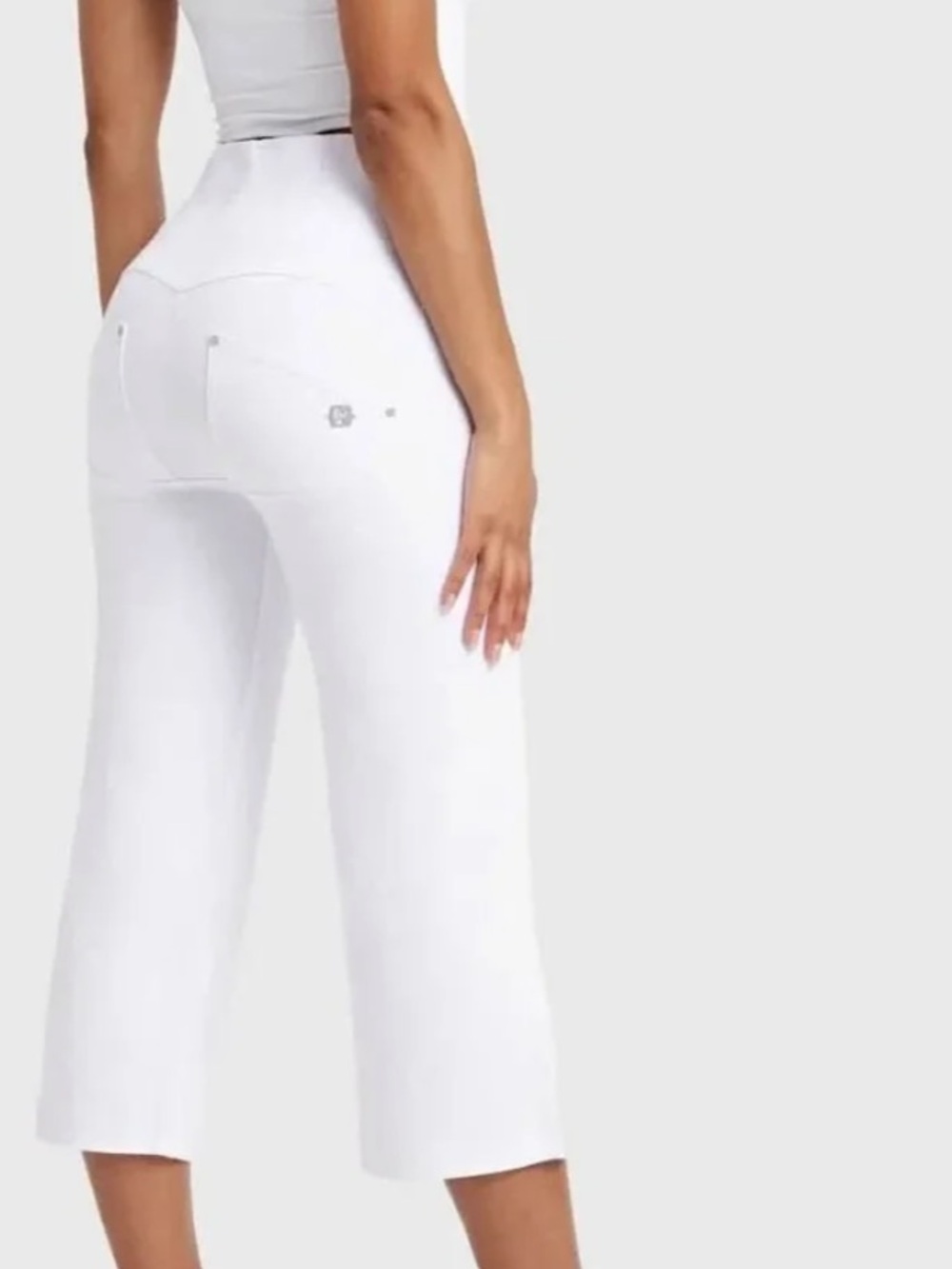 Freddy White Cropped Wide-Leg Women’s Jeans